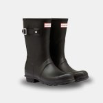 Hunter Original Wellington Bottes courtesPour femmes Noir – Brands Democracy