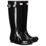 Hunter Boots Women's Original Tall Gloss Bottes en caoutchouc Black | 36 (EU)