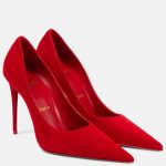 Escarpins Kate Max 100 en daim en rouge – Christian Louboutin | Mytheresa