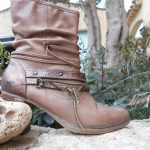 BOTTINES MUSTANG T 36 MARRON GRIS CUIR – Luckyfind