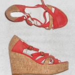 SAN MARINA sandales compensées nubuck corail & liège P 37 = 36½ TBE | eBay