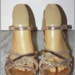 SAN MARINA Sandales à Lanières Cuir Doré T 39 TBE | eBay