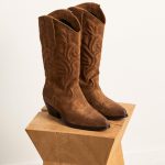 Santiags cuir velours Zély | Mellow Yellow Femme | Mellow Yellow