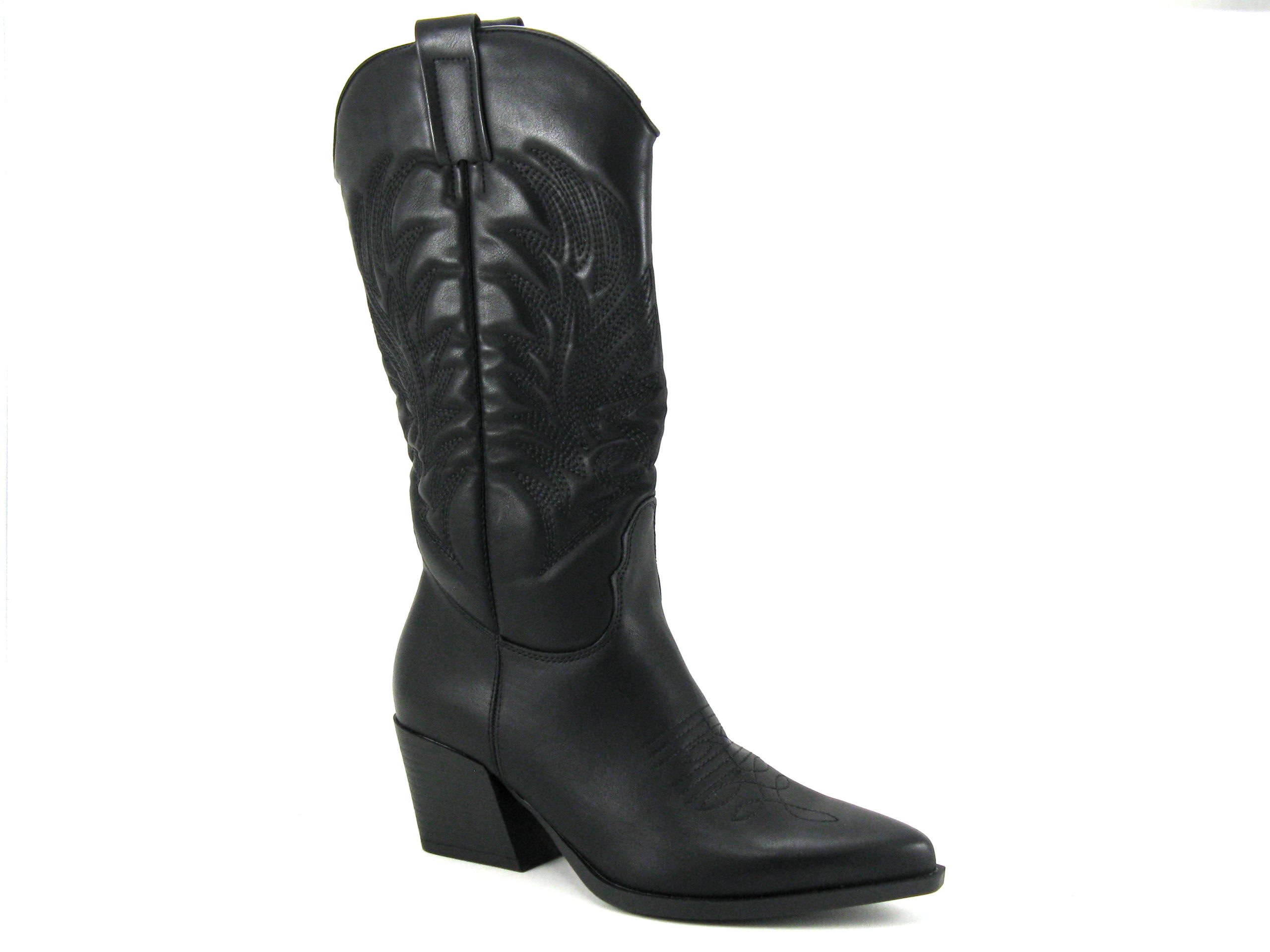 santiag-noir-femme-161vwd-1.jpg Les Filles du Sud H3W2058 1 black Botte santiag noire Femme – Image 1