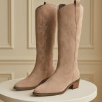 Knee High Stradivarius Bottes Blanches Knee High Damen Absatzstiefel Knee Boots Beige Damen Stradivarius