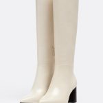 Bottes hautes à talon blanches
