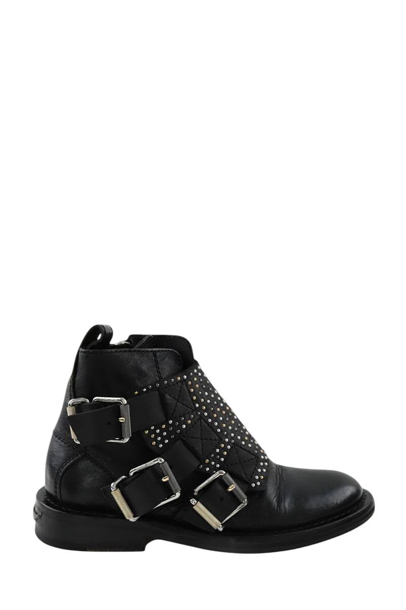 zadig-et-voltaire-bottines-159wvi-1.jpg Boots à boucles en cuir noires – Image 1